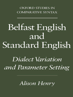 cover image of Belfast English and Standard English